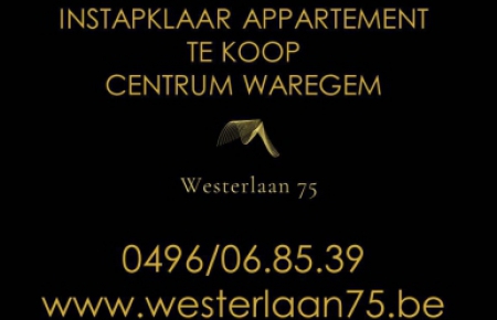 Appartement te koop in waregem met 2 slaapkamers